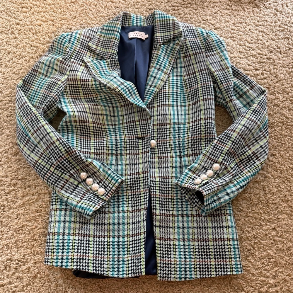 Tanya Taylor Mercer plaid blazer - Picture 2 of 9